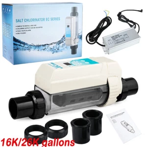 Sistema completo de cloración de agua salada 12 g/h 20 g/h ≤ 16 K/26 K galones para spa hogar - Imagen 1 de 16
