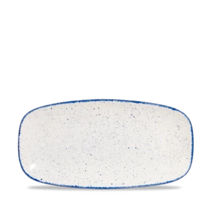 Churchill Stonecast HINTS Indigo Blue Chefs Oblong Plate Porzellan 29,8x15,3 cm - Bild 1 von 1