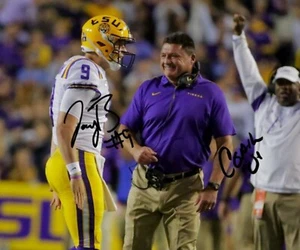 Joe Burrow Coach O Signed LSU Tigers 8x10 Photo *REPRINT* - Picture 1 of 1