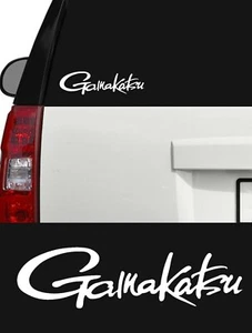 Gamakatsu Fishing Hooks Decal Outdoors Sports & Gears window cooler 7 in white - Picture 1 of 2
