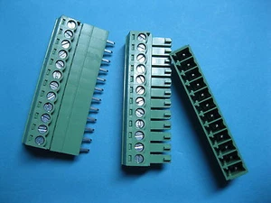 3 piezas Conector de bloque de terminal de tornillo de 3,5 mm 12 vías/pines verde tipo enchufable nuevo - Imagen 1 de 8