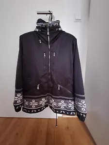 Bogner Winterjacke Damen, Größe 40, schwarz mit Muster - Bild 1 von 7