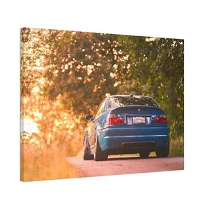 BMW inspiriert E46 M3 hochauflösender horizontaler Leinwanddruck in Museumsqualität - Bild 1 von 10