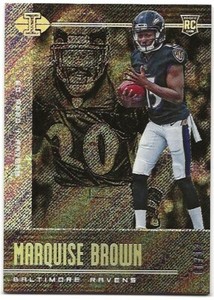 Ed Reed Marquise Brown 2019 Panini Illusions Trophy Collection Wild Card /12