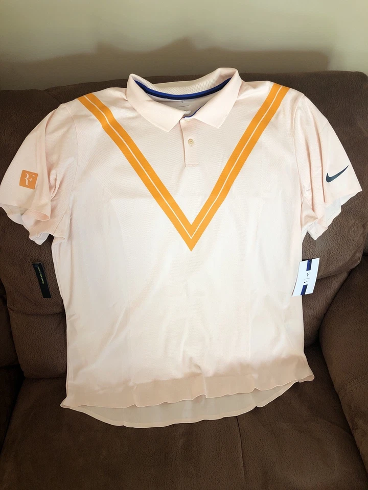 Nike Roger Federer Tenis Ventaja Polo Nuevo Con Etiquetas Talla XL Para Hombre Foto 1 de 4