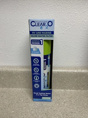 Clear2O CRV2006 RV & Marine Inline Water Carbon Block Filter  NEW - Image 1 of 4
