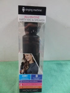 Singing Machine Move Mic Wireless Handheld Bluetooth Karaoke Microphone w/Speake - Picture 1 of 13