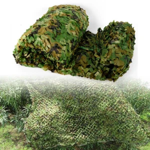 Camping Camo Tactical Netting Cover 26 x 26FT Camouflage Net Polyester Fabric  - Picture 1 of 16