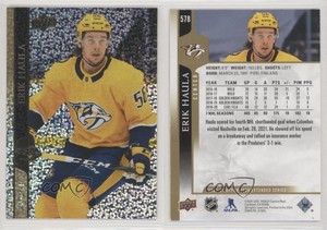 2020-21 Upper Deck Extended Series Speckled Rainbow Foil Erik Haula #578
