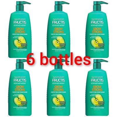 6 x Garnier Fructis Grow Strong Conditioner, 33.8 fl. oz.6 Pack - Image 1 of 4