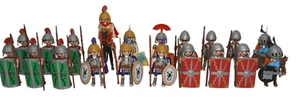 Playmobil Römer Set 20 Figuren inkl. Legionäre Tribunen Gladiatoren & Zubehör - Bild 1 von 7