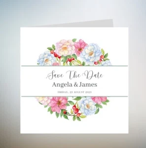 Save the Date Invitation - Wedding Announcement, Simple Save The Date Card 6x6 - Picture 1 of 1