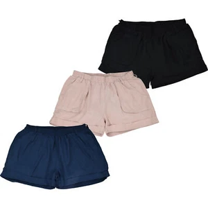Damen Bermuda Shorts Strandhose Sommerhose lässige kurze Hose unifarben neutral - Bild 1 von 8