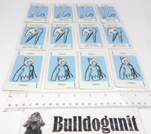 1965 Mystery Date Board Game Replacement Lot All 12 Blue Outfit Cards Part Only - Picture 1 of 3