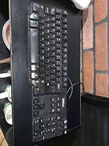 Dell Model L100 USB Wired Desktop Keyboard Black - Picture 1 of 9