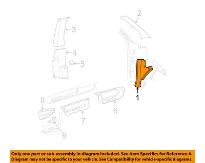 Ford OEM 97-14 E-150 Club Wagon interior embellecedor de búho F7UZ1502344AAA Foto 1 de 2