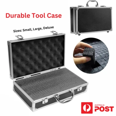 Deluxe Aluminium Tools Box Equipment Carry Case Portable Brief Handle Storage AU - Image 1 of 4