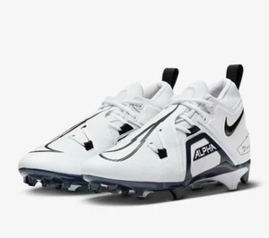 Nike Alpha Menace Pro 3 White-Navy-Black Football Cleats CT6649-108, Men's 13 - Picture 1 of 9