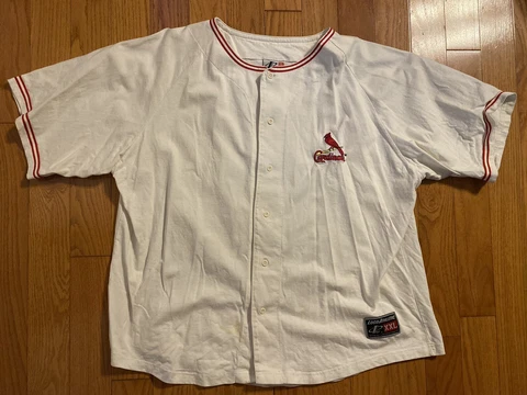 Vintage Mark McGwire Cardinals Logo Athletic Shirt Jersey Size 2XL White Cover