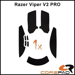 Corepad Soft Grips black Razer Viper V2 PRO Self-Adhesive Mouse Grip Tapes - Picture 1 of 1
