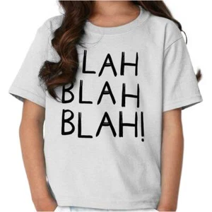 Blah Cute Talking Not Listening Attitude Girls Kids Youth Crew T Shirts - Picture 1 of 6
