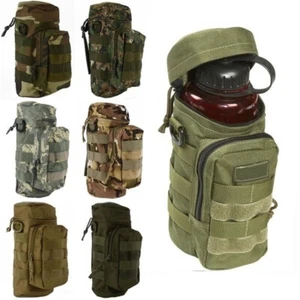 Adjustable Kettle Bag Tactical Molle Water Bottle Carrier Holder Pouch Outdoor ; - Picture 1 of 24