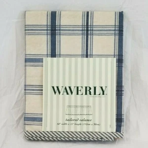 Waverly Pantry Plaid Tailored Valance 60" x 12" NIP - Picture 1 of 12