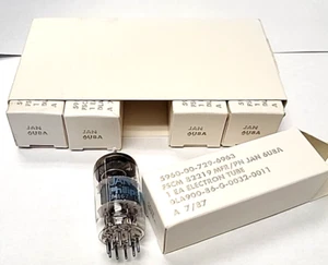 6U8A Tubes (5pcs) N.I.B. N.O.S. USA made Philips (family of Sylvania) ECG JAN - Picture 1 of 3