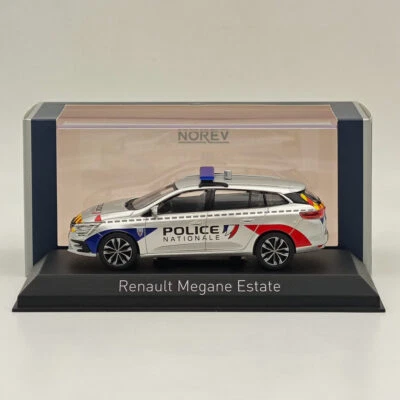 Norev 1/43 Renault Megane Estate 2022 Police Nationale CRS modelo fundido a presión plateado Foto 1 de 4