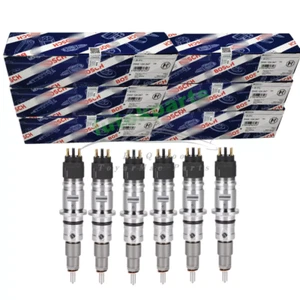 6PCS 0445124047 Iniettore Carburante per 19-22 Dodge Ram 3500 6.7L 5364205 Diesel Bosc - Foto 1 di 11