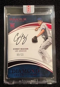 2016 Corey Seager Panini IMMACULATE COLLECTION #D /10 SEALED AUTO Rookie ON CARD - Picture 1 of 1