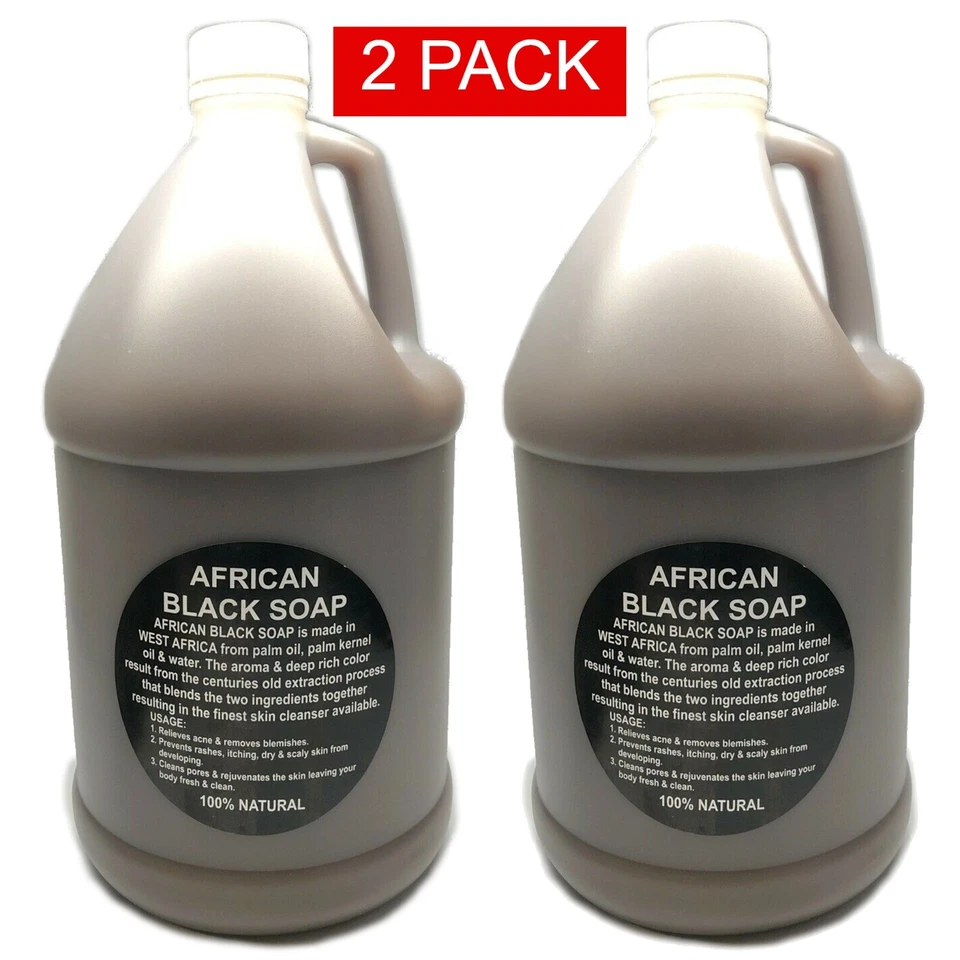 1 Gallon Jugs of African Liquid Black Soap I Have 20 Sets For Sale. - Image 1 of 1