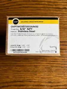 CMP TMCX 075 Stainless Steel Cable gland 3/4" NPT CSA CL I, ABCD CL II EFG - Picture 1 of 2