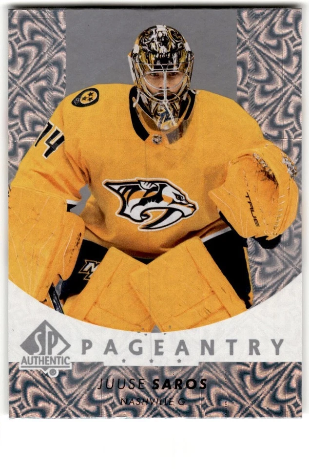 2022-23 SP Authentic Pageantry Juuse Saros #P-21 Nashville Predators - Image 1 of 2