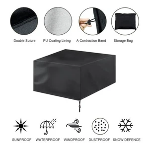 (120*120*74)Outdoor Garden Oxford Cloth Waterproof Table Chair Dust Cover BS - Picture 1 of 11