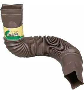 Flex-Drain 85019 Downspout Extension, Brown - Picture 1 of 12