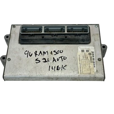 Dodge Ram 1500 1996 5,2 L automático OEM motor computador ECM ECU 4886846 146 K 96 Foto 1 de 4