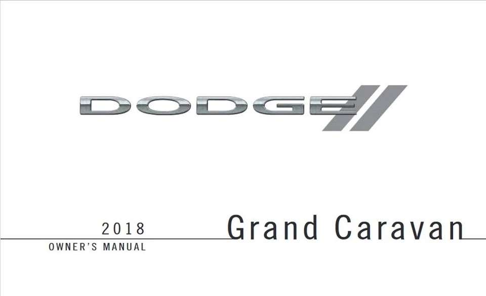 Dodge Grand Caravan 2018 manual del propietario guía del usuario Foto 1 de 1