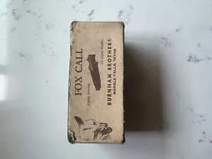 Burnham Brothers Long Range C-3 Fox Call BOX & PAPERWORK ONLY - Picture 1 of 5