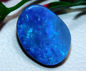 Australian Doublet Opal 18 Ct Natural Gemstone Cabochon AA+ Quallity - Picture 1 of 6