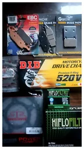 NEW Suzuki GS500 E/F Parts Lot Kit - GS Sprockets Chain Brakes Oil/Air Filters - Picture 1 of 5