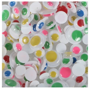 Bundle of 2 Pk 125 Crafter's Square Googly Eyes Craft NEW - Picture 1 of 2