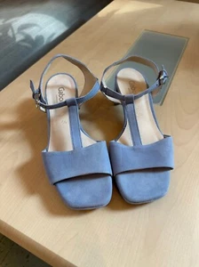 Plateau Sandalen, Gr. 41, Marke Gabor, hellblau, neu, ohne Etikett - Bild 1 von 3