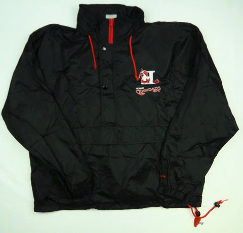 VTG Rawlings Hickory Crawdads Minor League Black Windbreaker Jacket Mens Sz L Cover