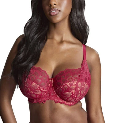 Sujetador con aros Panache Allure de encaje elástico copa completa (10765)-negro/latte, miel... Foto 1 de 4