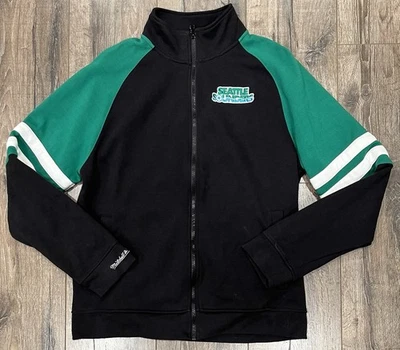 Seattle Sounders 70s Throwback Mitchell & Ness Full Zip Track Jacket Large - Image 1 of 4