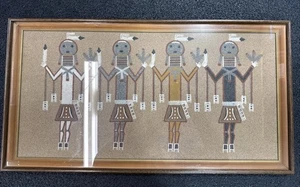Fred Stevens Jr. Navajo Sand Painting Four Direction Deity Signed Dated Notes - Picture 1 of 13