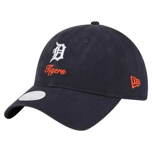 Women's-New Era Navy Detroit Tigers Preppy Team 9TWENTY Adjustable Hat - Picture 1 of 6