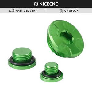 Tapones de motor CNC Billet para Kawasaki KX450F 2009-2018 tapa pernos aluminio - Imagen 1 de 9