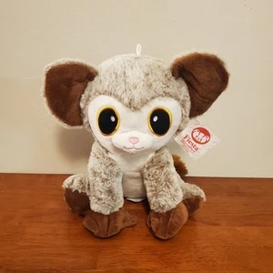 Fiesta Lemur Plush Brown Big Yellow Eyes 11" Soft Stuffed Animal New RARE - Picture 1 of 9